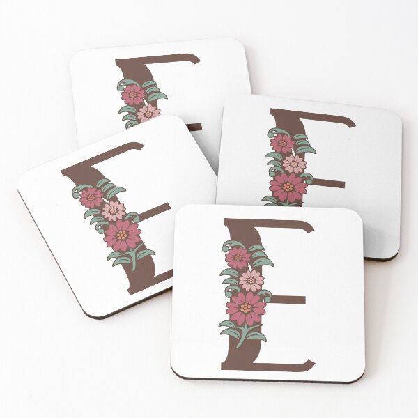 Item preview,  Floral E Monogram designed and sold by DonnaRaquel.