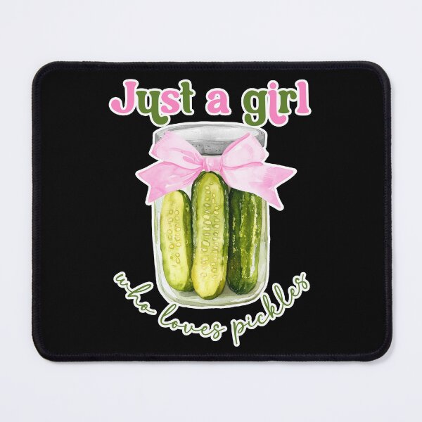 Item preview, I'm Just a Girl Who Loves Pickles Funny Pickle Lovers Tee designed and sold by smartrocket.