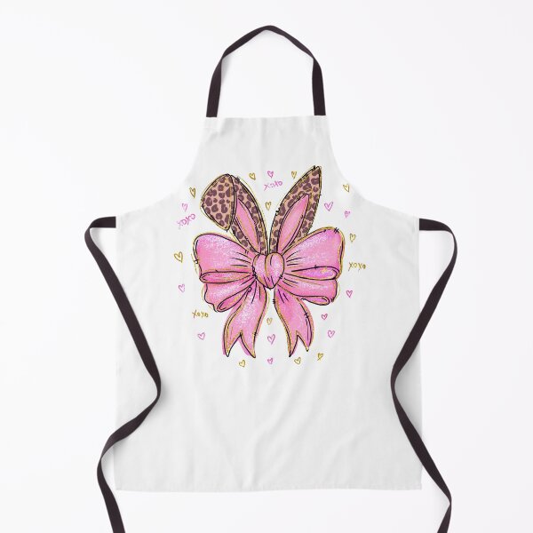 Item preview, Coquette Leopard Bunny with pink bow preppy doodle graphic for Easter and Sprint designed and sold by adlydesigns.