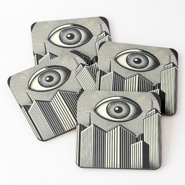 Item preview, New York's Urban Eyes and Skyscrapers Reloaded Premium Trendy Best Gift designed and sold by Imaginarium of Chaos falcon88 .
