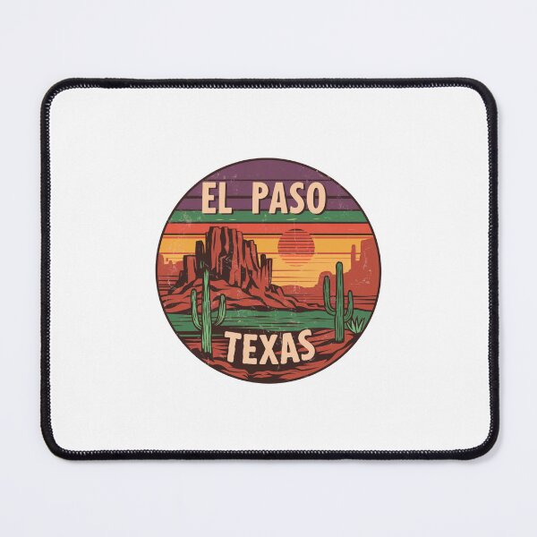 Item preview, El Paso, Texas | Desert Sunset: Iconic Cacti and Majestic Rock Formations designed and sold by CircinusStore.