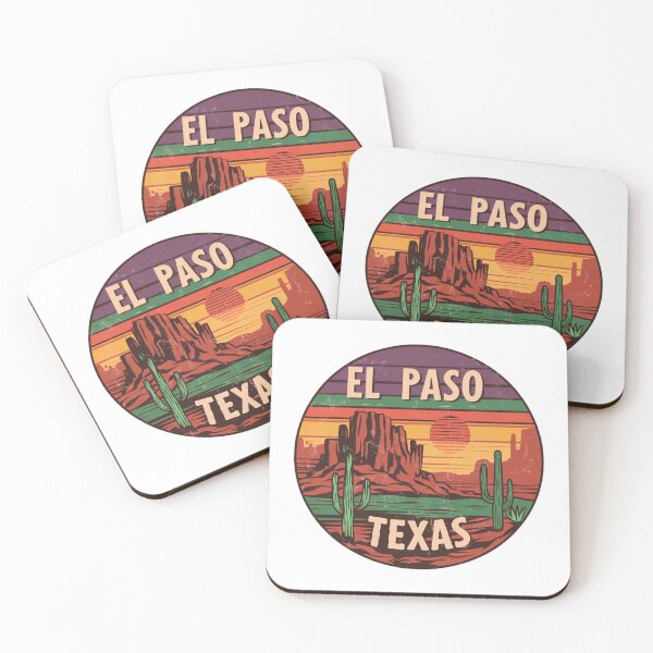 Item preview, El Paso, Texas | Desert Sunset: Iconic Cacti and Majestic Rock Formations designed and sold by CircinusStore.