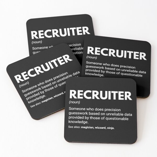 Item preview, Recruiter and Human Resources Manager Funny Definition designed and sold by CuteLovelyDesigns.