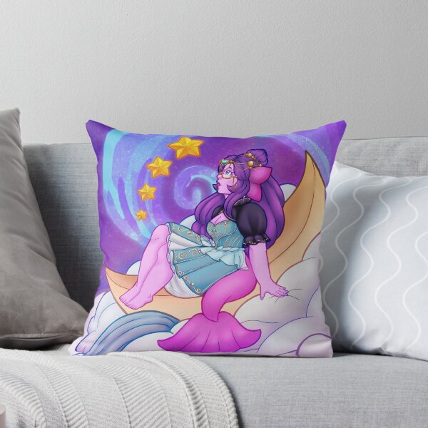 Koi - Observer of Clouds Throw Pillow