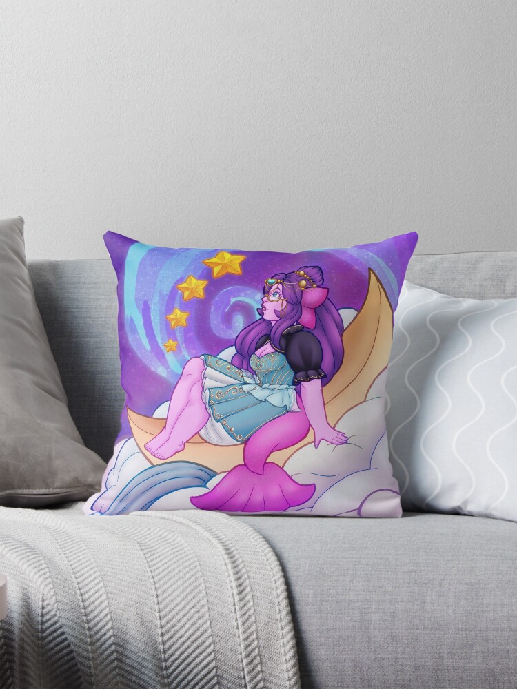 Thumbnail 1 of 4, Pillow, Koi - Observer of Clouds designed and sold by FeelingKoi.
