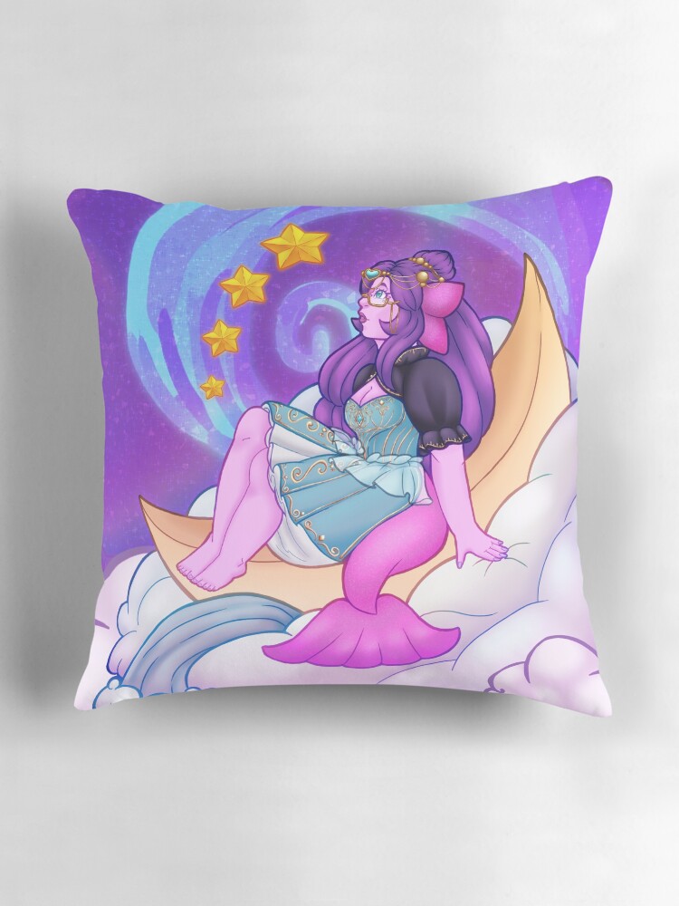 Thumbnail 3 of 4, Pillow, Koi - Observer of Clouds designed and sold by FeelingKoi.
