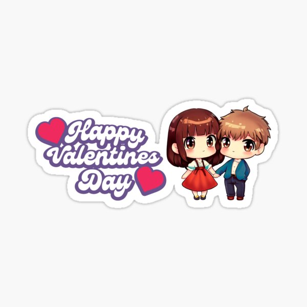 Item preview, Happy Valentine's Day Anime (AB) designed and sold by CivitanMedia.