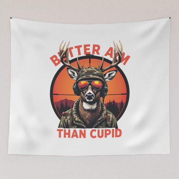 Item preview, I Aim Better Than Cupid Hunting Valentine’s Day designed and sold by ArtFromBeyond.