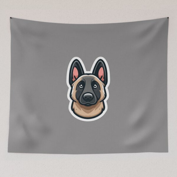 Item preview, Belgian Malinois Dog Head  designed and sold by ArtistEmbrace.