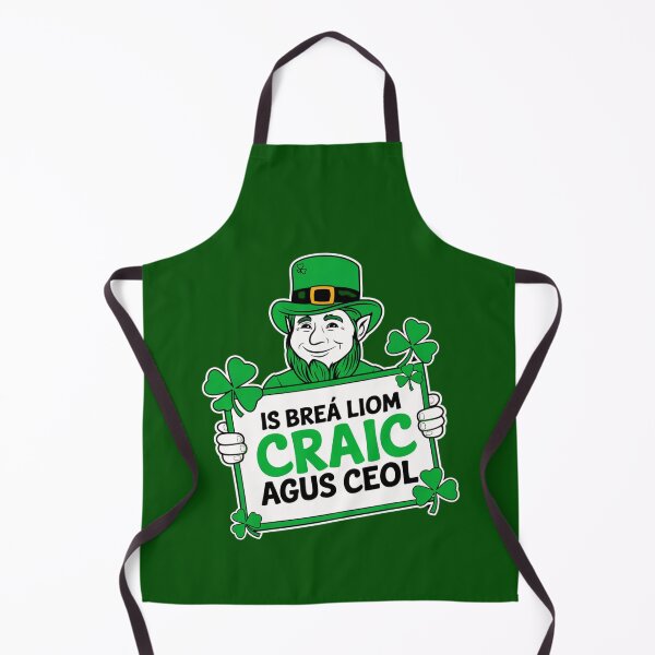 Item preview, I Love Craic agus Ceol As Gaeilge, St Patrick's Day designed and sold by Urban-Celt.
