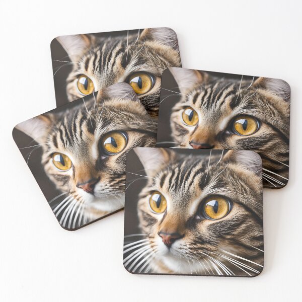 Item preview, Cute Funny Brown Tabby Cat Face Art Gifts For Tabby Cat Lovers  designed and sold by Cuteanimalgifts.