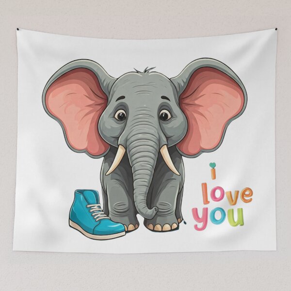 Item preview, Elephant Shoe and I love You designed and sold by FitEnvy.