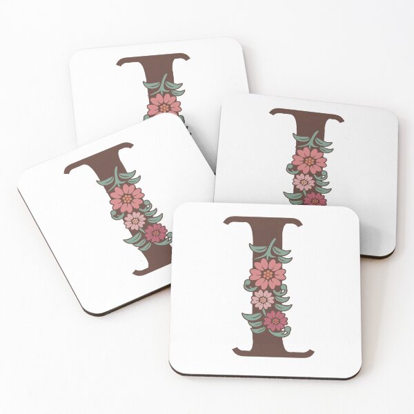Item preview, Floral I Monogram designed and sold by DonnaRaquel.