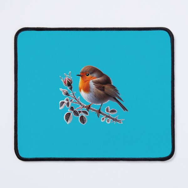 Item preview, Tiny English Robin Perched on a Branch  designed and sold by WackyJacks.