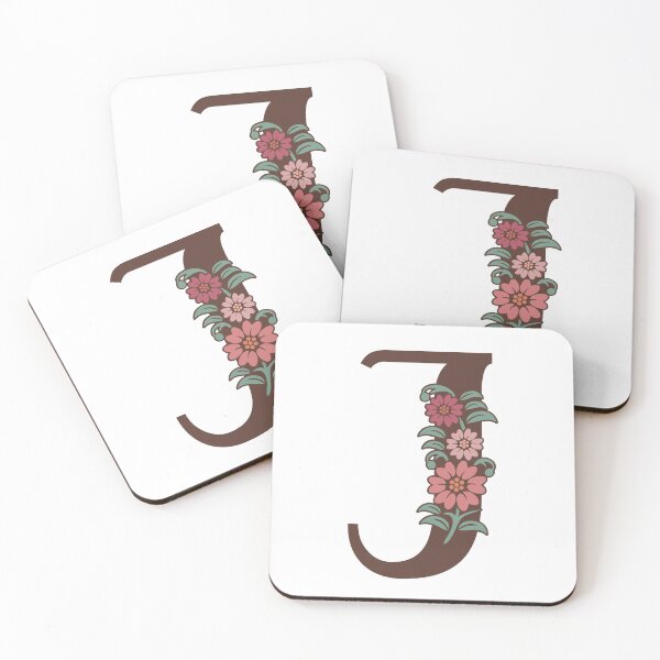 Item preview, Floral J Monogram designed and sold by DonnaRaquel.
