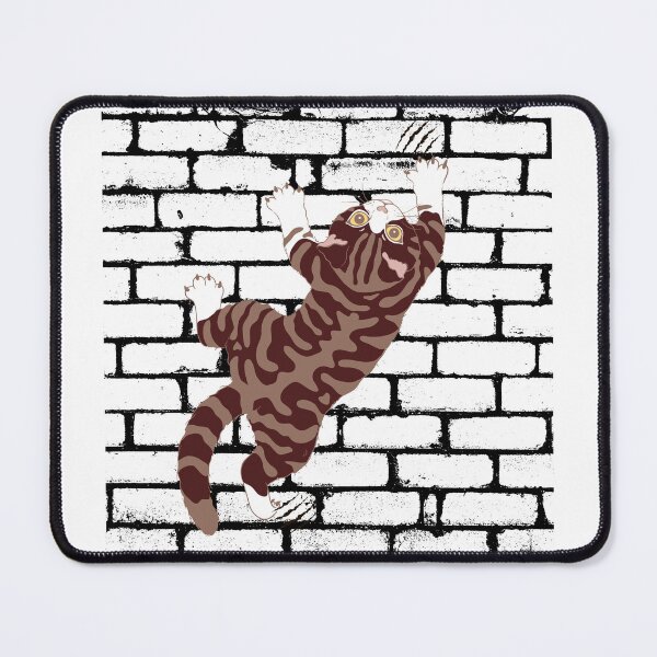 Item preview, Cute Funny Brown Tabby Cat Climbing. Cat Art Gifts For Tabby Cat Lovers designed and sold by Cuteanimalgifts.