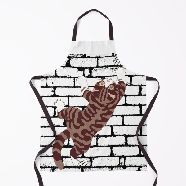 Item preview, Cute Funny Brown Tabby Cat Climbing. Cat Art Gifts For Tabby Cat Lovers designed and sold by Cuteanimalgifts.