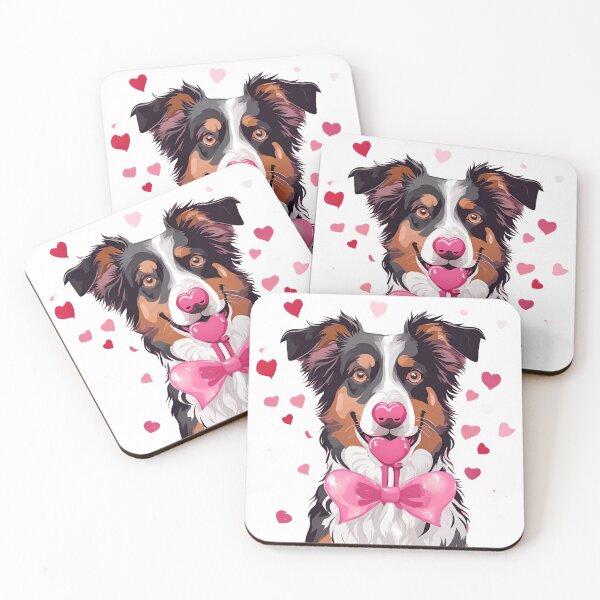 Item preview, Valentine's Day Australian Shepherd Love designed and sold by GoodyPaws.