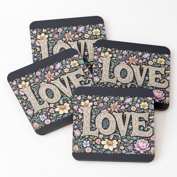 Item preview, LOVE and flowers designed and sold by Kamidrago.
