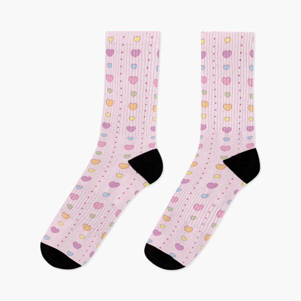 Item preview, Kawaii Pastel Rainbow Hearts in Pink  designed and sold by Mr-Mooneyes.
