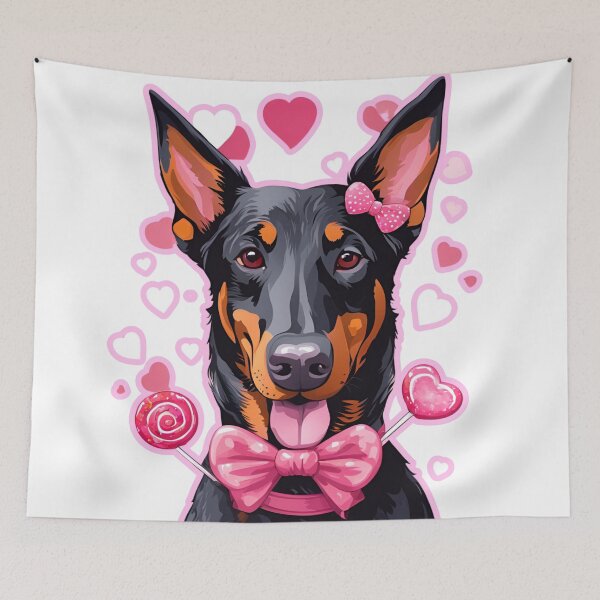 Item preview, Valentine's Day Beauceron Affection designed and sold by GoodyPaws.