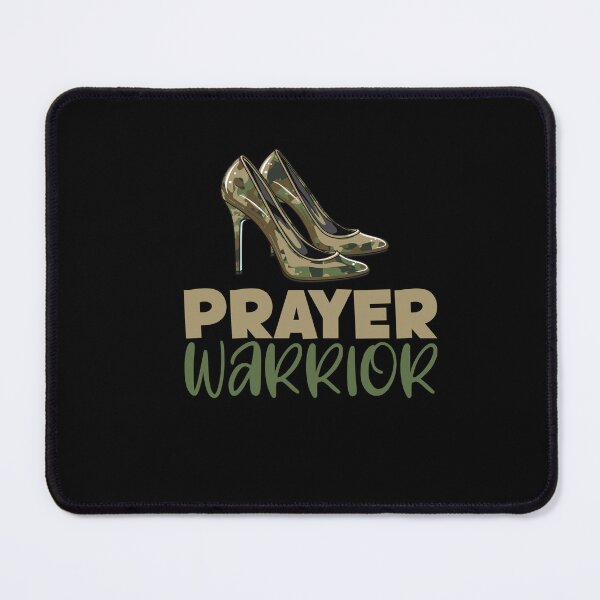Item preview, Camo Heels Prayer Warrior Faith God Jesus Christian designed and sold by Dressed For Duty.