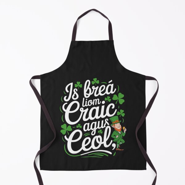 Item preview, I Love Craic and Music As Gaeilge, Is Breá Liom Craic Agus Ceol designed and sold by Urban-Celt.