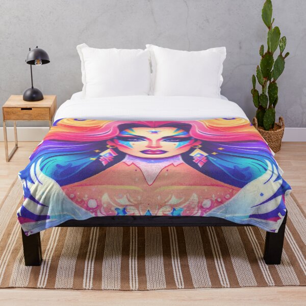 Item preview, Stunning Blonde with Vibrant Face Paint designed and sold by Arte Cartoon From TagTeam Group.