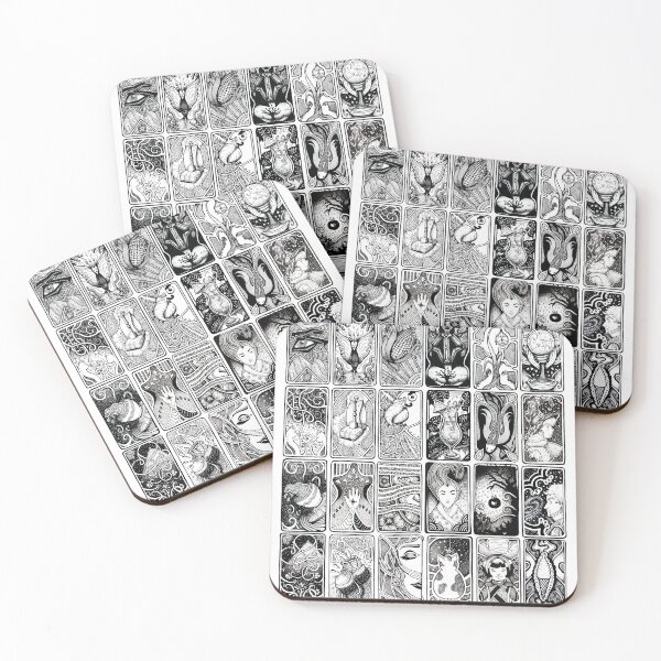 Item preview, Black and white Tarot Cards designed and sold by shamvandamn.