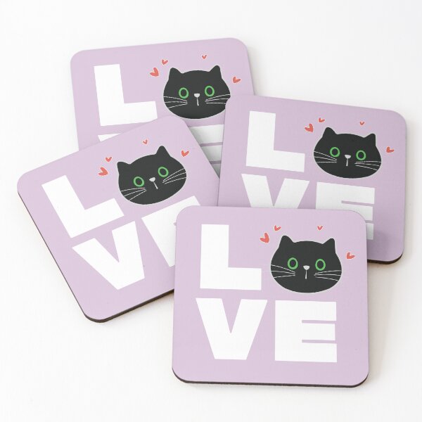 Item preview, Cat Valentine - Love Black Kitten designed and sold by The High Hippo.