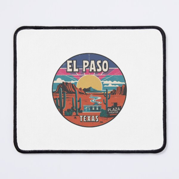 Item preview, El Paso, Texas | Desert Sunset with Plaza Theater designed and sold by CircinusStore.
