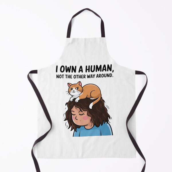 Item preview, I Own a Human - Cat in Charge designed and sold by ArtByYunus.