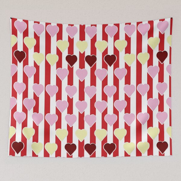 Item preview, Red Valentine Heart-white-red -pink pattern 20 designed and sold by StudioViArt.