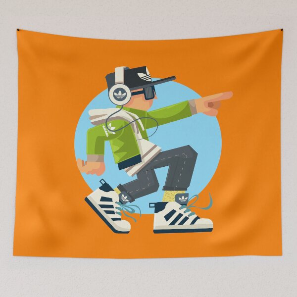 Item preview, Hip Hop Dancer in Action designed and sold by Arte Cartoon From TagTeam Group.