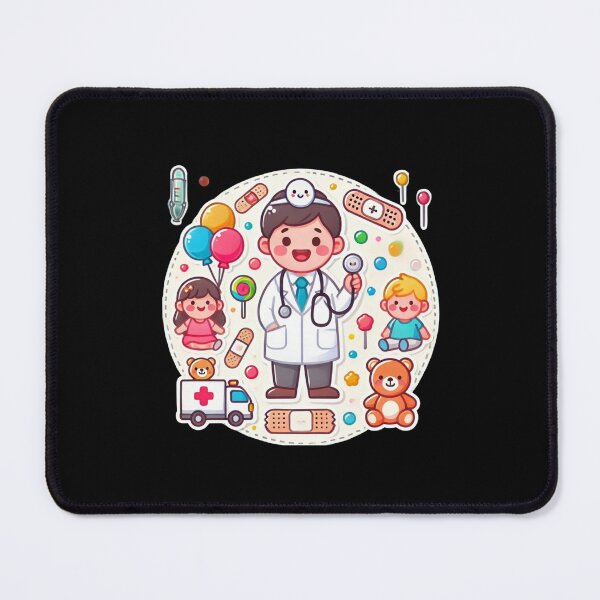 Item preview, Pediatrician Sticker – Friendly Design for Kids designed and sold by EuropeanPrints.