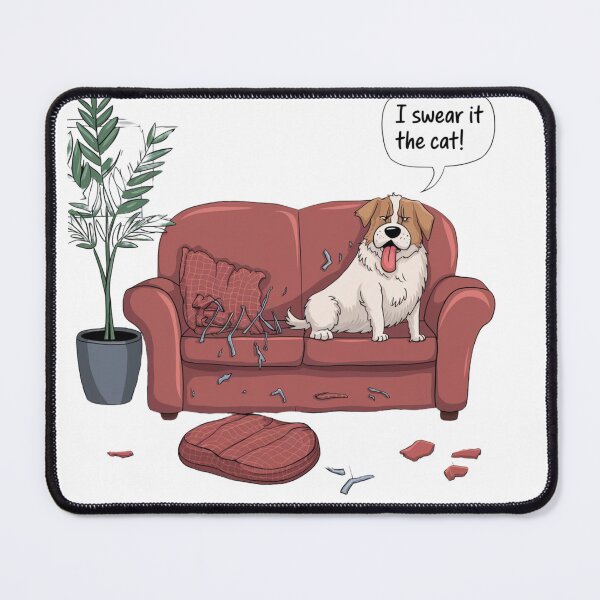 Item preview, I Swear It Was the Cat - Guilty Dog designed and sold by ArtByYunus.