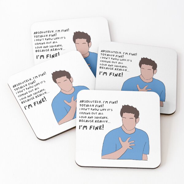 Item preview, Ross is Totally Fine quote designed and sold by TheAkornEmporia.