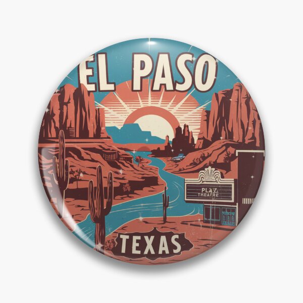 Item preview, El Paso, Texas | Desert Sunset with Plaza Theater designed and sold by CircinusStore.