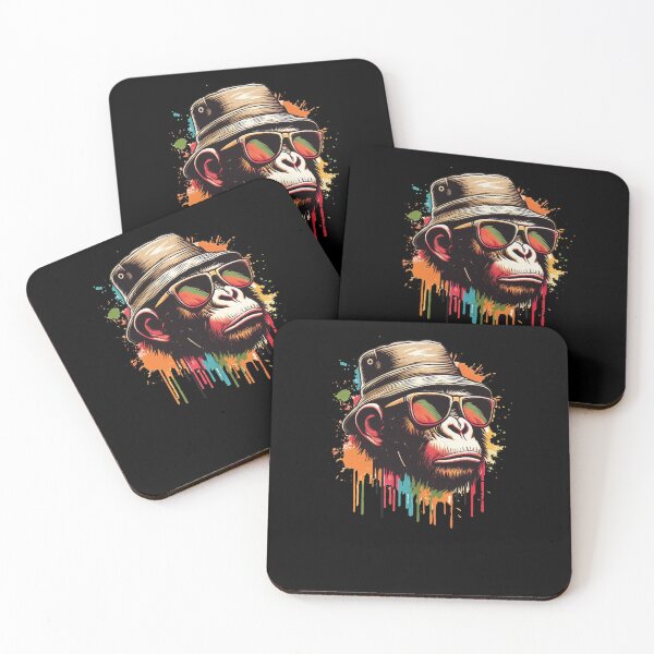 Item preview, Colorful Ape Cool Vintage Graffiti Graphic Art designed and sold by Dressed For  Duty.