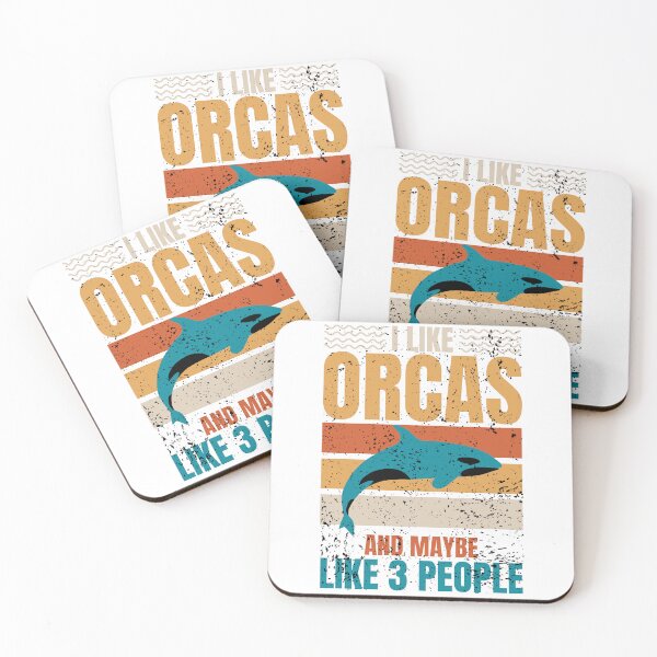 Item preview, I Like Orcas and Maybe Like 3 People - Funny Retro Design designed and sold by LuxurySarahh.
