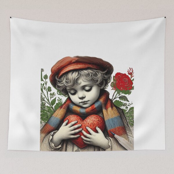 Item preview, Heartfelt Whispers from a Silent Guardian in Red designed and sold by freackly.