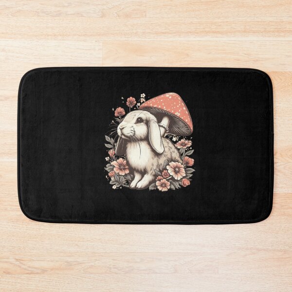 Item preview, Cottagecore Aesthetic Cute Floral Rabbit Graphic Art designed and sold by Dressed For  Duty.