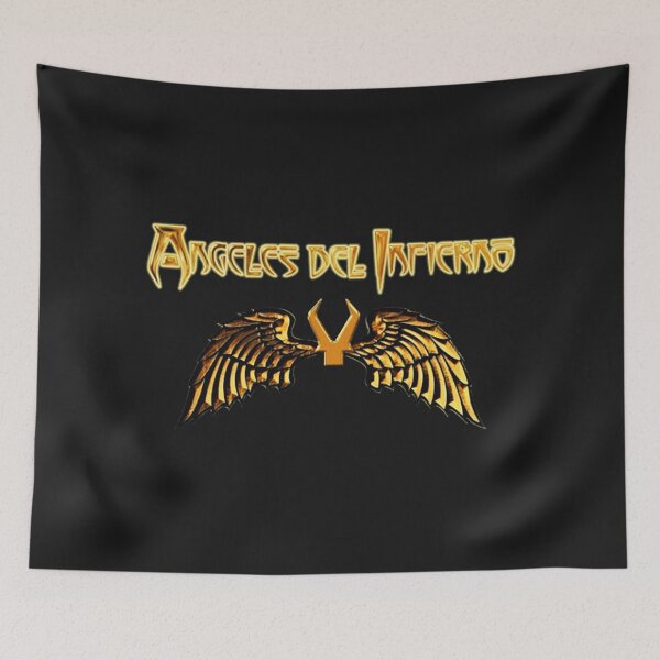 Item preview, ÁNGELES DEL INFIERNO LOGO ORO ARTE designed and sold by MetalRockProg.