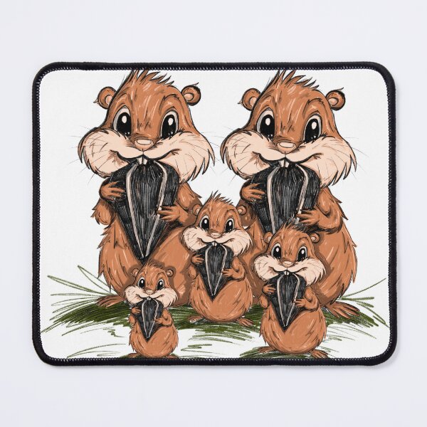Item preview, Hamsters family with seeds designed and sold by Maryart8.