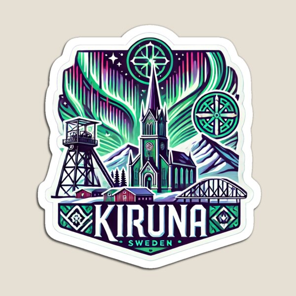 Item preview, Kiruna Sweden Stickers designed and sold by Florianp17.