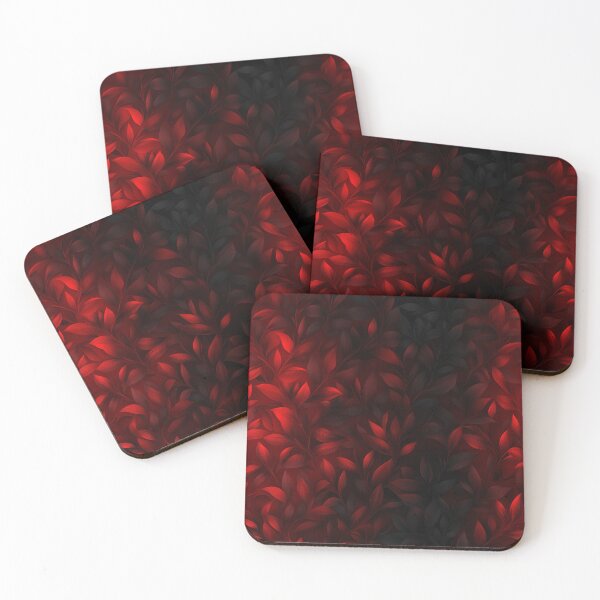 Item preview, Red leaves pattern designed and sold by NazarART.