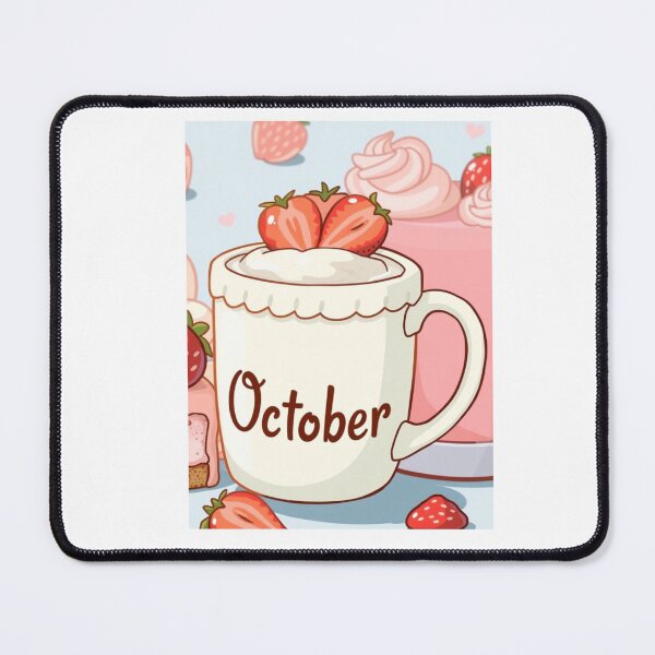 Item preview, October Coffee caffeine cake funny birthday gift lover designed and sold by CheeseBlueprint.