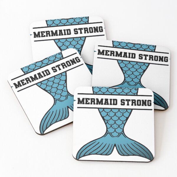 Item preview, Teal graphic Mermaid Strong designed and sold by SunnyDazDesign.