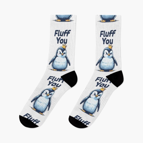 Item preview, Fluff You Penguin designed and sold by 2laughinglemons.