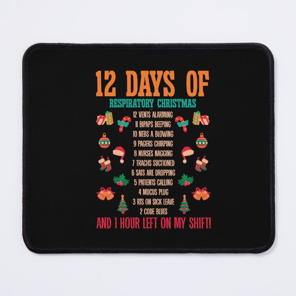 Item preview, 12 Days Of Respiratory Therapist Christmas RT Therapy Xmas designed and sold by Dressed For  Duty.